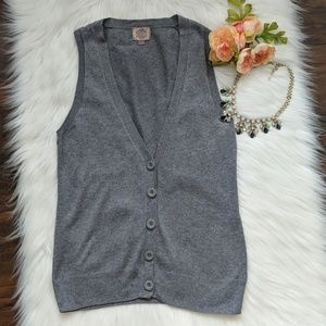 Forever 21 grey cashmere sweater vest